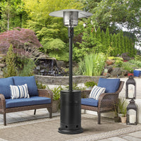 Propane Patio Heater Built for Commercial Use, 48,000 BTU Output, 200 Sq Ft Coverage, Anti-Tilt Safety