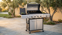 4 Burner Propane Gas Outdoor Grill with Side Burner Stainless Steel BBQ Grill — Lifestyle