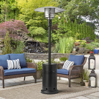 (3 Pack)  48,000 BTU Freestanding Metal Propane Patio Heater, Black