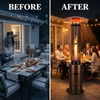 Propane Patio Heater Commercial Outdoor Gas Heater for Patio — Before & After