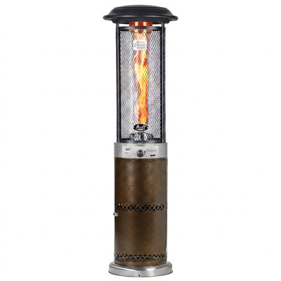 Propane Patio Heater Built for Year-Round Outdoor Comfort, Commercial Grade Gas, Spiral Steel Emitter