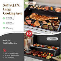 4 Burner Propane Gas Outdoor Grill with Side Burner Stainless Steel BBQ Grill